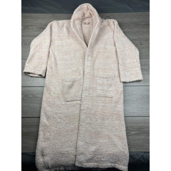 Barefoot Dreams Women's Cozychic Belted Robe Pale Pink Size 2 - Picture 3 of 7